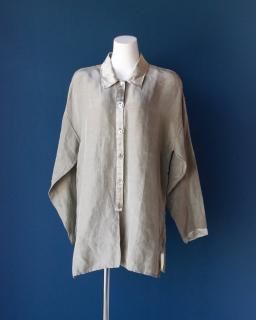 long sleeve silk shirt