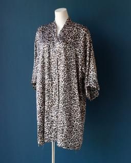 leopard patterned nightgown