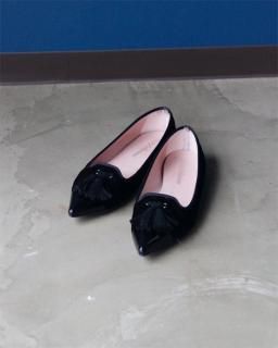 pretty ballerinas quilted suede pumps