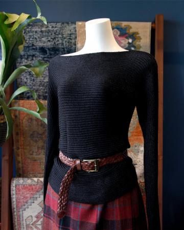 Ralph Lauren Silk rib knit
