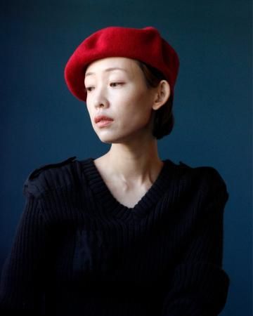 Wool beret(red)