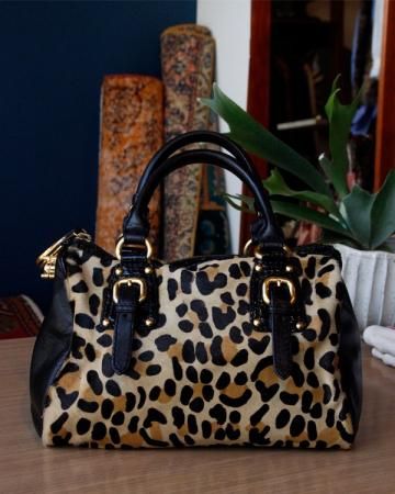 Leopard hand bag