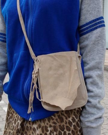 Native designed suede pouch