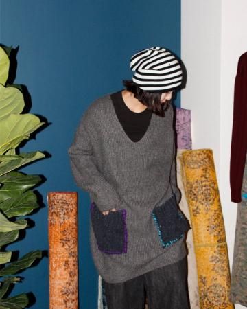 SeEPs remake embroidery knit dress