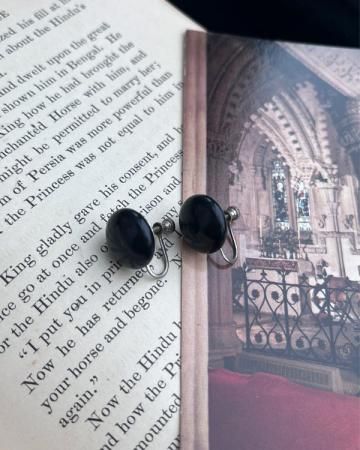 70's Plastic screw earrings(made in UK)