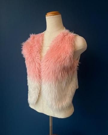 Fur vestpink