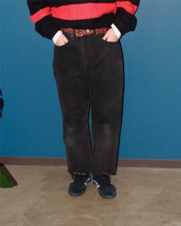 Levi's 505 straight black denim