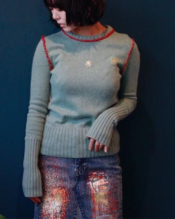 SeEPs remake / embroidery knit tops