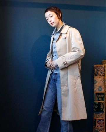 Aquascutum soutien collar coat(made in England)