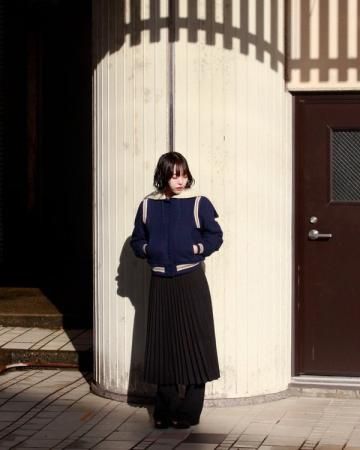 80's sailor collar varsity jacketMade in USA