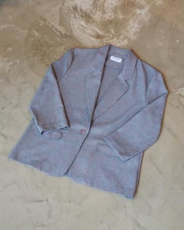 Alfred dunner glen check tailored jacket(made in USA)