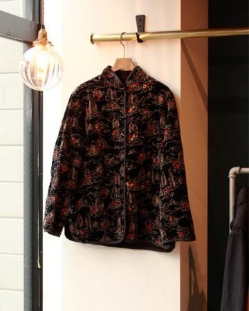 Velvet quilting jacket(made in USA)