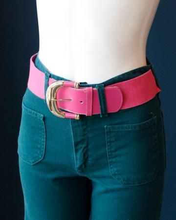 80's Rubber leather belt(made in USA)