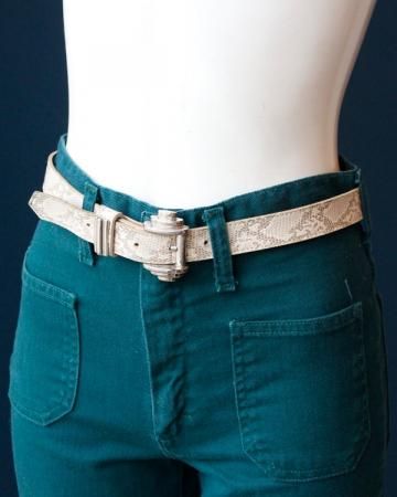Python patterned belt