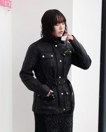 Barbour quilting jacket(black)