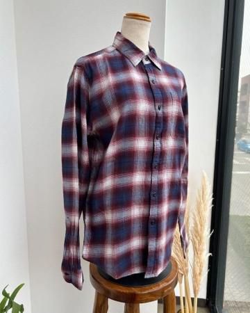 Cotton ombre check shirt(American Eagle)
