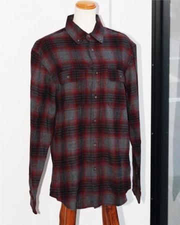 Flannel ombre check shirt(George)