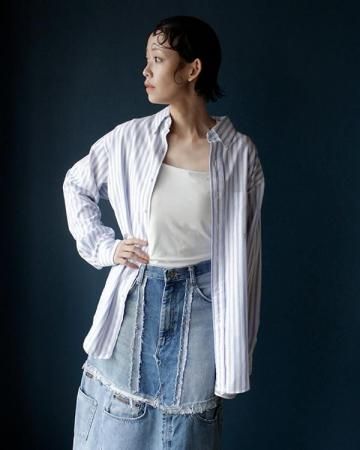 ARROW DOVER stripe shirt(made in USA)