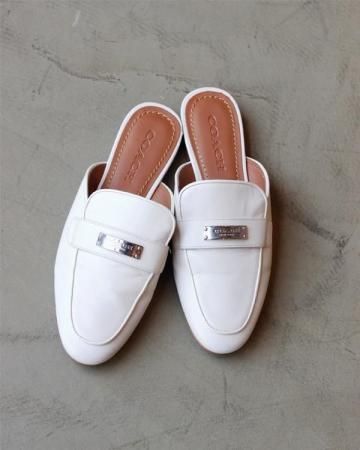 COACH loafer type leather mule