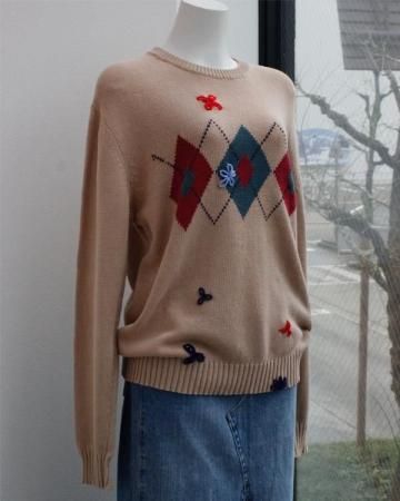 SheEPs Remake / Argyle cotton knit