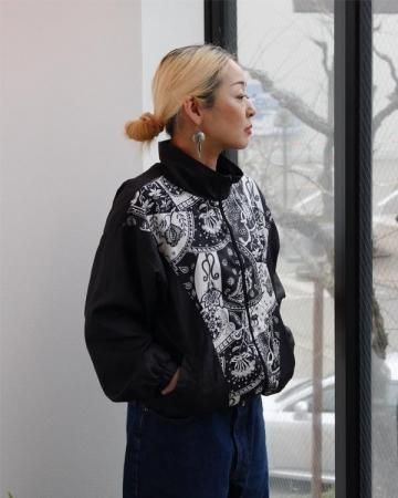 Bandana pattern anorak jacket