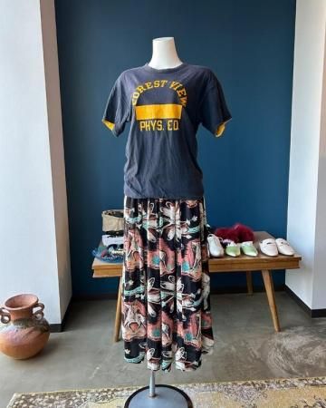 70s Native patterned skirtmade in USA