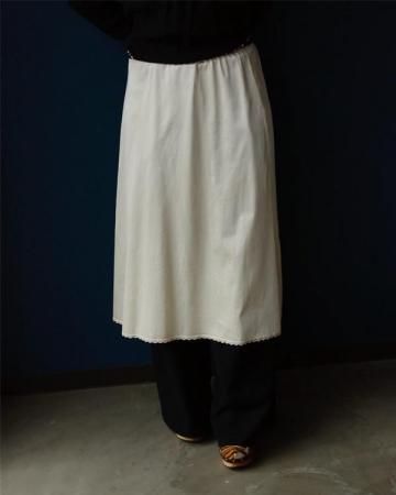 70's cream slip skirt(made in USA)