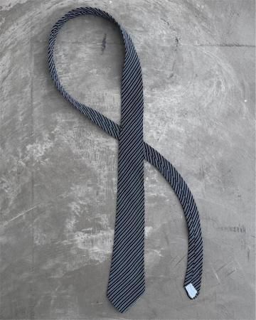 Pencil stripe silk tie(made in Japan)