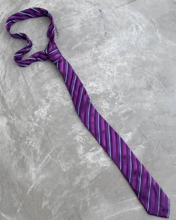 Multi stripe silk tie(made in Italy)
