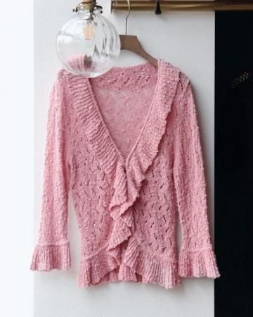 Frill cardigan