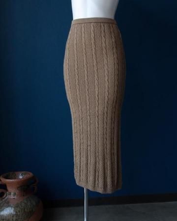 Hemp knit skirt