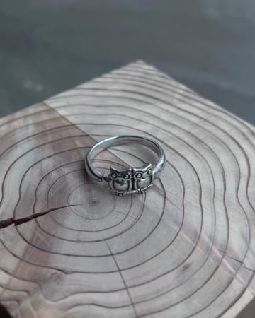 Silver925 owl Ring(made in USA)