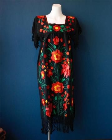70's Fringe mexican dress