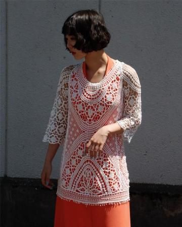 Crochet lace tops
