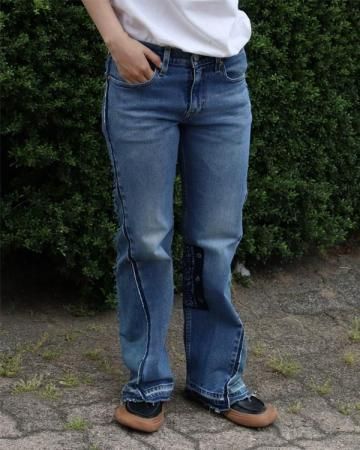 SheEPs Remake / patchwork flare denim