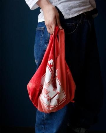 Sheeps Remake / Cut sew bag(red)