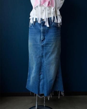 SheEPs Remake / Wrangler denim long skirt