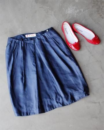 MARNI tuck balloon skirt(made in Italy)