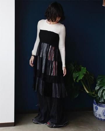 2way tube top dress(made in Italy)