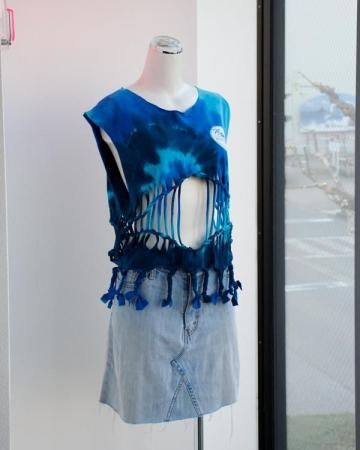 SheEPs Remake / Tie-dye kintted tee(Island Time)