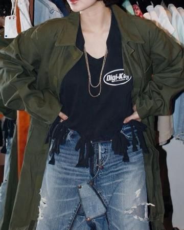 SheEPs Remake / Cropped cut sew(black)