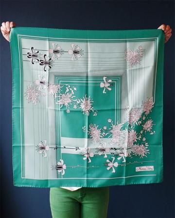 Monique Valery flower square scarf