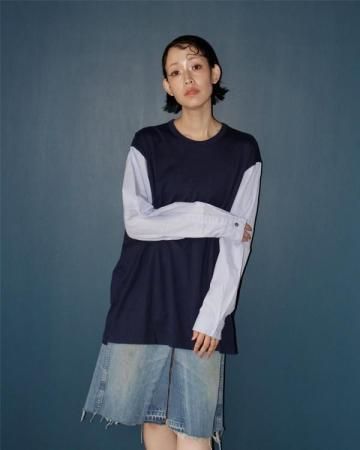 Switch sleeve tee (Y's for men)