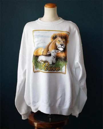 90s Peace sweatshirt(made in USA)