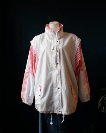 Gingham check zip Blouson(made in USA)