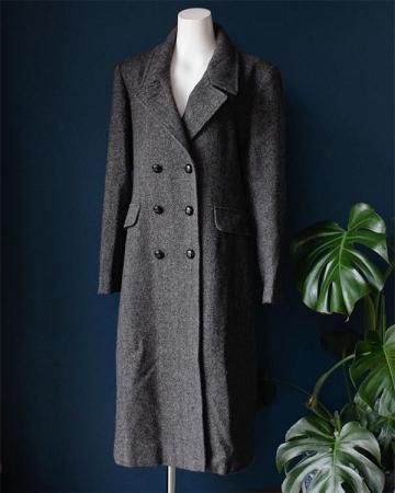 Wool double long coat(made in USA)