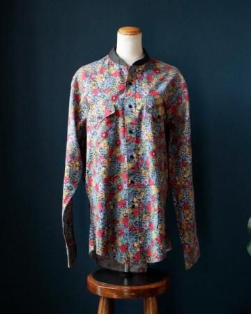 Wrangler flower stand collar shirt