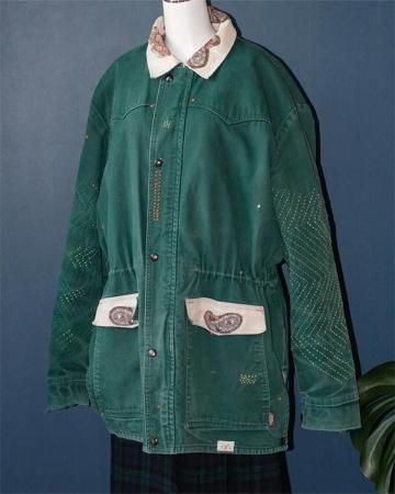 Sheeps Remake / cotton duck quilting work jacket