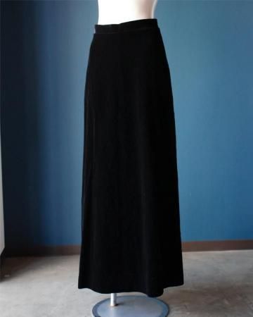 Euro velour straight skirt