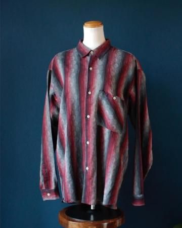 Dot on stripe shirt(made in Italy)